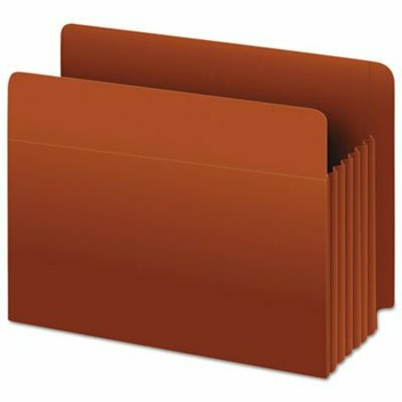 TOPS BUSINESS FORMS Pendaflex, HEAVY-DUTY END TAB FILE POCKETS, 3.5in EXPANSION, LEGAL SIZE, RED FIBER, 10PK 95545